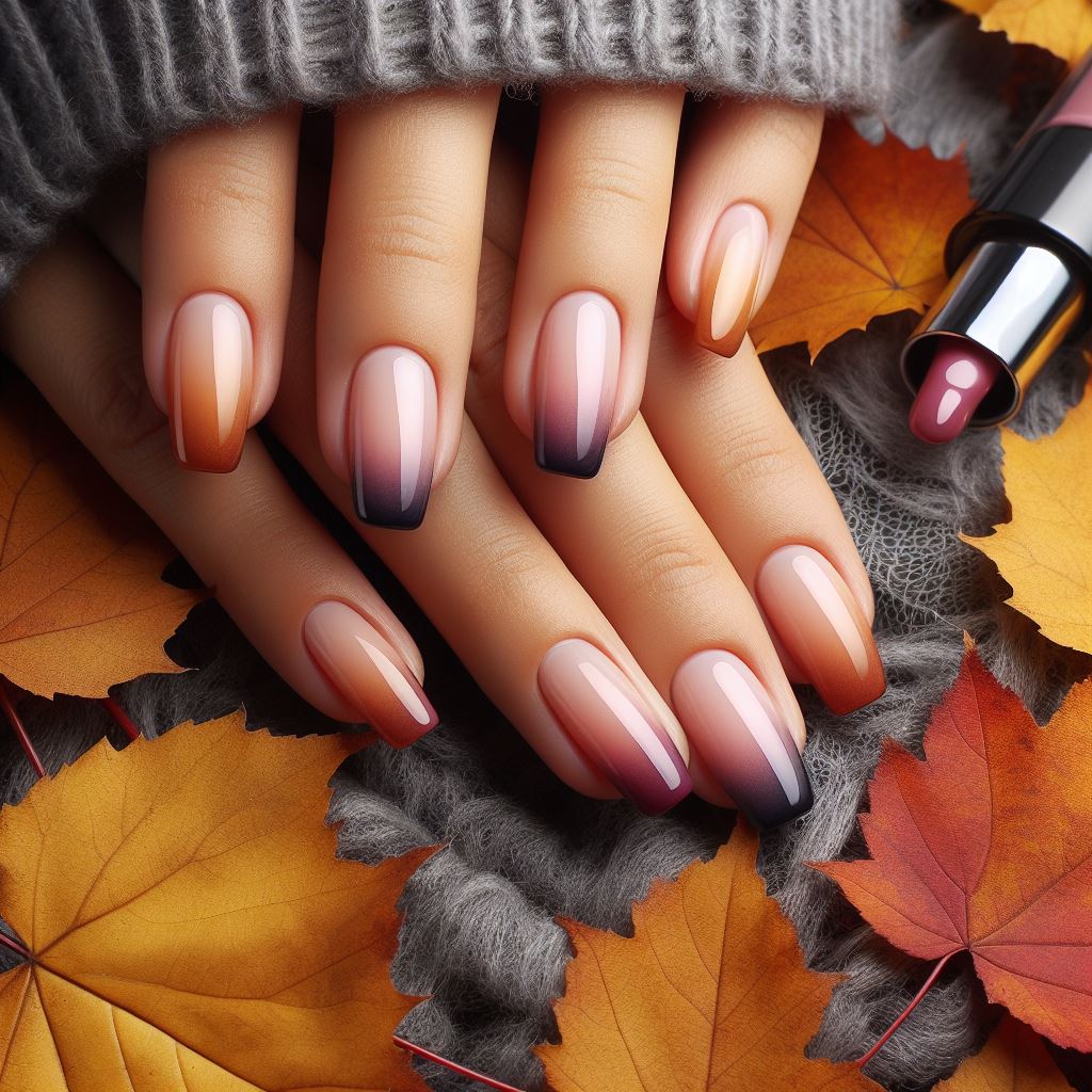 Ombre Nails Perfect for Fall